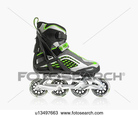 Studio shot of rollerblade shoe View Large Photo Image Stock Image - Studio shot of rollerblade shoe. Fotosearch