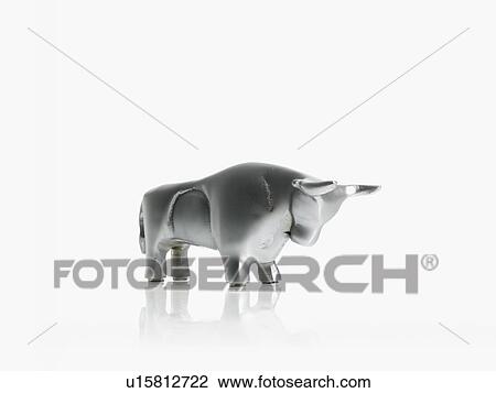 Studio shot of silver figurines of bull and bear View Large Photo Image Stock Image - Studio shot of silver figurines of bull and bear. Fotosearch
