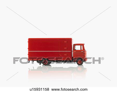 Stock Photo - Studio shot of toy truck. Fotosearch