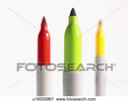 Studio shot red, green and yellow felt-tip pen View Large Photo Image Stock Photo - Studio shot red, green and yellow felt-tip pen. Fotosearch