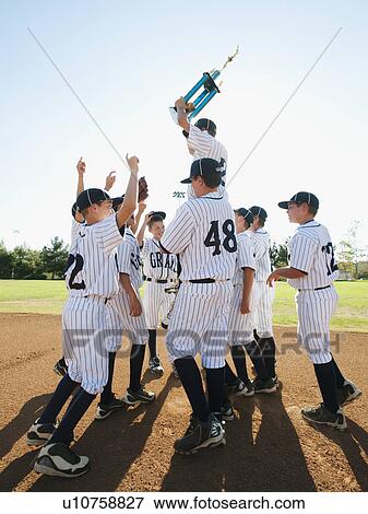 USA, California, Ladera Ranch, Boys (10-11) from Little league celebrating after winning View Large Photo Image Stock Photo - USA, California, Ladera Ranch, Boys (10-11) from Little league celebrating after winning. Fotosearch