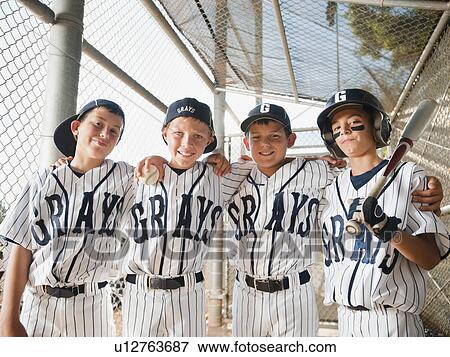 USA, California, Ladera Ranch, boys (10-11) from little league baseball team View Large Photo Image Stock Photo - USA, California, Ladera Ranch, boys (10-11) from little league baseball team . Fotosearch