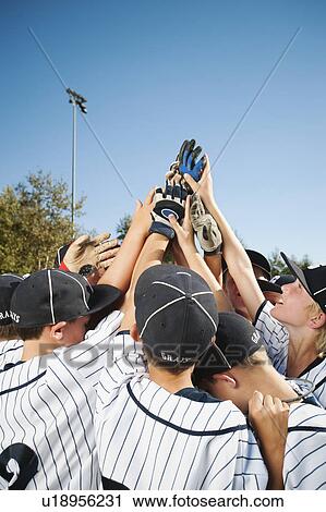 USA, California, Ladera Ranch, little league players (aged 10-11) celebrating View Large Photo Image Stock Image - USA, California, Ladera Ranch, little league players (aged 10-11) celebrating. Fotosearch