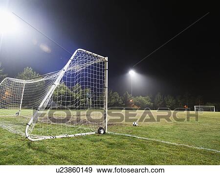 USA, California, Ladera Ranch, illuminated soccer field at night View Large Photo Image Stock Photo - USA, California, Ladera Ranch, illuminated soccer field at night. Fotosearch