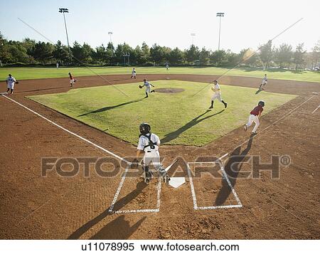 USA, California, little league baseball team (10-11) during baseball match View Large Photo Image Stock Photography - USA, California, little league baseball team (10-11) during baseball match. Fotosearch