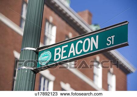 USA, Massachusetts, Boston, Beacon Street sign View Large Photo Image Stock Image - USA, Massachusetts, Boston, Beacon Street sign. Fotosearch