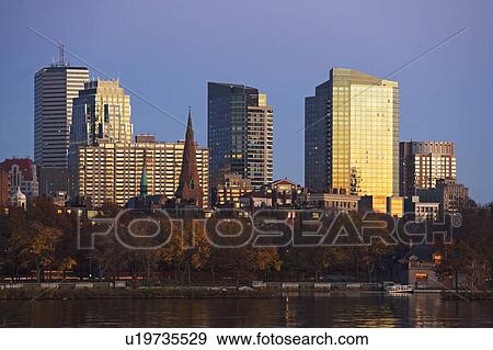USA, Massachusetts, Boston skyline at dusk View Large Photo Image Stock Photo - USA, Massachusetts, Boston skyline at dusk. Fotosearch