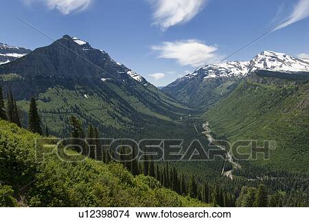 Picture - USA, Montana, Glacier National Park, scenic. Fotosearch