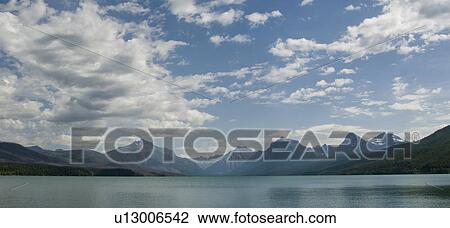 Stock Image - USA, Montana, Montana, Lake McDonald. Fotosearch