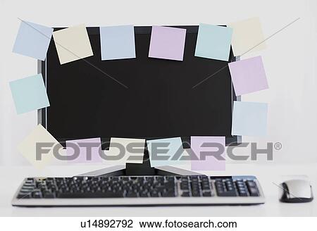 USA, New Jersey, Jersey City, PC covered with adhesive notes View Large Photo Image Stock Image - USA, New Jersey, Jersey City, PC covered with adhesive notes. Fotosearch