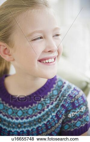 USA, New Jersey, Jersey City, Portrait of cheerful girl (8-9) View Large Photo Image Stock Photo - USA, New Jersey, Jersey City, Portrait of cheerful girl (8-9). Fotosearch