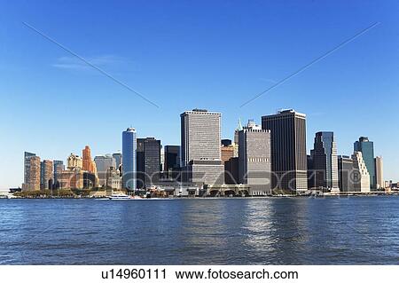 Stock Image - USA, New York City, Manhattan skyline. Fotosearch