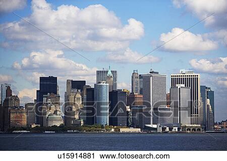 Stock Image - USA, New York City, Manhattan skyline. Fotosearch