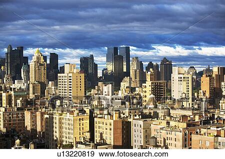 Stock Photo - USA, New York City, Manhattan skyline. Fotosearch