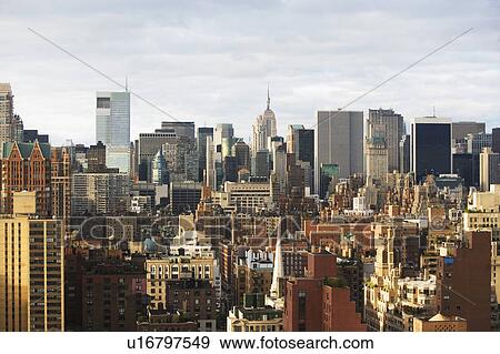 Stock Photo - USA, New York City, Manhattan skyline. Fotosearch