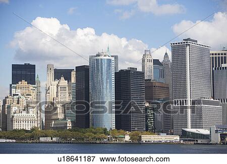 Stock Photo - USA, New York City, Manhattan skyline. Fotosearch