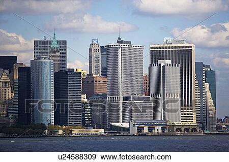 Stock Photo - USA, New York City, Manhattan skyline. Fotosearch