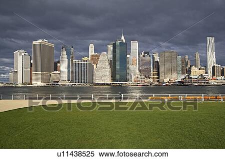 USA, New York City, Manhattan skyline View Large Photo Image Stock Photography - USA, New York City, Manhattan skyline. Fotosearch