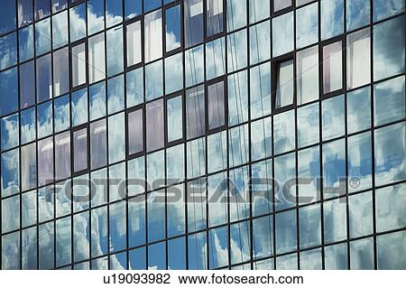 Stock Image - USA, New York City, Manhattan, skyscraper facade. Fotosearch