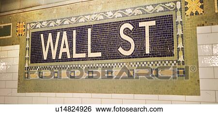 USA, New York City, Manhattan, Wall Street sign View Large Photo Image Stock Photograph - USA, New York City, Manhattan, Wall Street sign. Fotosearch