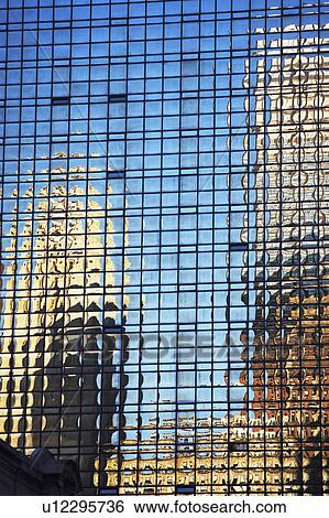 Stock Photograph - USA, New York City, skyscraper facade. Fotosearch