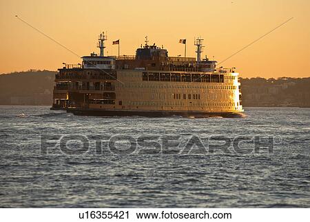 USA, New York City, Tourboat in New York Harbor View Large Photo Image Stock Image - USA, New York City, Tourboat in New York Harbor. Fotosearch