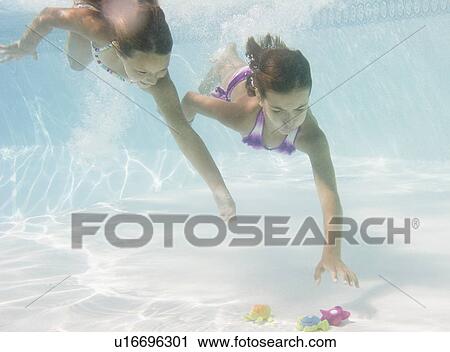 USA, New York, Girls (10-11, 10-11) in swimming pool View Large Photo Image Stock Image - USA, New York, Girls (10-11, 10-11) in swimming pool. Fotosearch