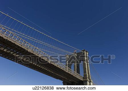 Stock Photo - USA, New York, New York City, Brooklyn Bridge. Fotosearch