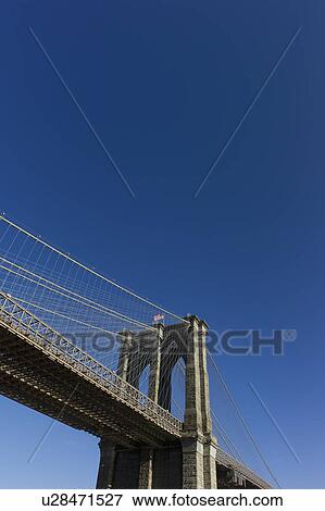 Stock Photo - USA, New York, New York City, Brooklyn Bridge. Fotosearch