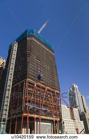 USA, New York, New York City, Construction site of World Trade Center View Large Photo Image Stock Photo - USA, New York, New York City, Construction site of World Trade Center. Fotosearch