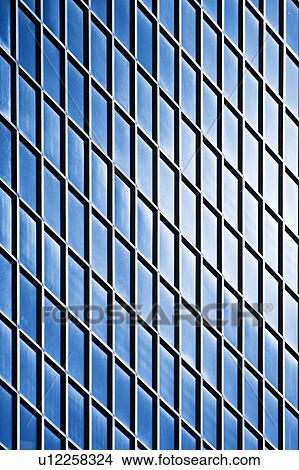 Picture - USA, New York, New York City, Windows of office block. Fotosearch