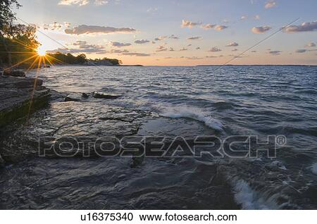 Stock Image - USA, Ohio, Lake Erie. Fotosearch