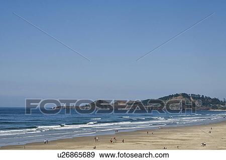 USA, Oregon, Agate Beach View Large Photo Image Stock Photo - USA, Oregon, Agate Beach. Fotosearch