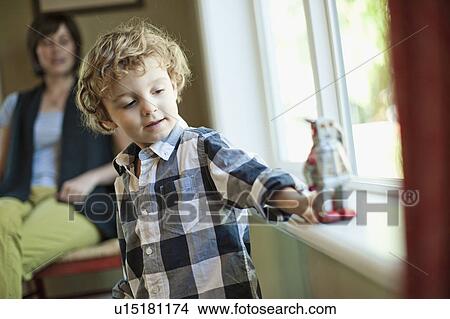 Picture - USA, Utah, Boy (2-3) playing. Fotosearch