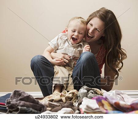 USA, Utah, Lehi, mother embracing son (18-23 months) View Large Photo Image Stock Image - USA, Utah, Lehi, mother embracing son (18-23 months). Fotosearch