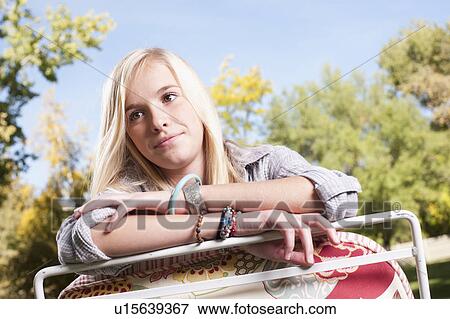 USA, Utah, portrait of teenage girl (16-17) View Large Photo Image Stock Photo - USA, Utah, portrait of teenage girl (16-17). Fotosearch