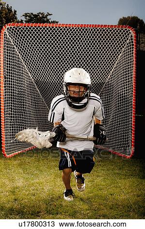 USA, Utah, Provo, Junior (6-7) lacrosse player in goal View Large Photo Image Stock Image - USA, Utah, Provo, Junior (6-7) lacrosse player in goal. Fotosearch