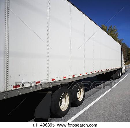 USA, Vermont, white semi truck View Large Photo Image Stock Photography - USA, Vermont, white semi truck. Fotosearch