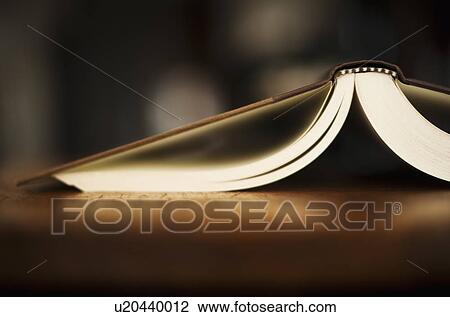 Stock Image - w Jersey, Jersey City, Close-up of open book. Fotosearch
