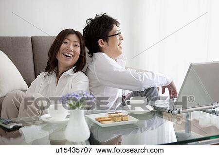 A smiling couple View Large Photo Image Stock Photo - A smiling couple. Fotosearch