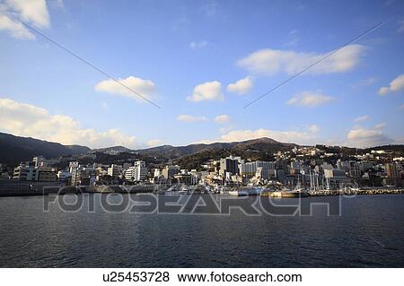 Atami City View Large Photo Image Stock Photo - Atami City. Fotosearch