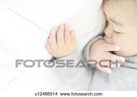 Boy Lying On Front Thumb Sucking Sleeping View Large Photo Image Picture - Boy Lying On Front Thumb Sucking Sleeping. Fotosearch