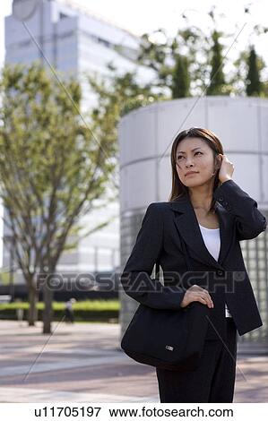 Stock Photo - Businesswoman Outdoors. Fotosearch