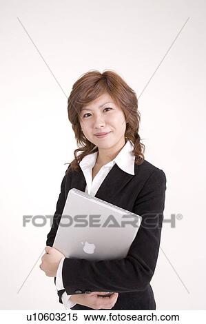 Businesswoman with Laptop View Large Photo Image Stock Photography - Businesswoman with Laptop. Fotosearch