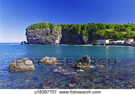 Cape Kayashima Sea Rock Formation View Large Photo Image Stock Photo - Cape Kayashima Sea Rock Formation. Fotosearch