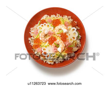 Stock Image - Chirashi-zushi. Fotosearch