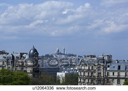 Stock Photograph - Cityscape Architecture Basilique Du Sacre Coeur. Fotosearch