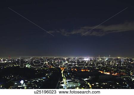 Cityscape at Night View Large Photo Image Stock Image - Cityscape at Night. Fotosearch