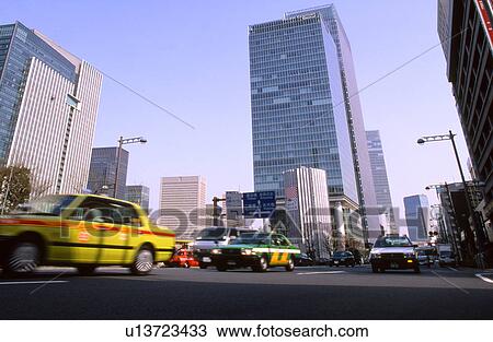 Cityscape Skyscraper Architecture Road Taxi Car View Large Photo Image Stock Image - Cityscape Skyscraper Architecture Road Taxi Car. Fotosearch