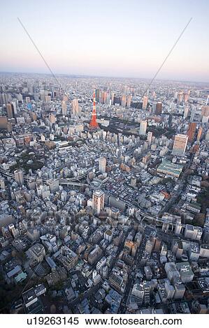Cityscape with Tokyo Tower View Large Photo Image Stock Photography - Cityscape with Tokyo Tower. Fotosearch